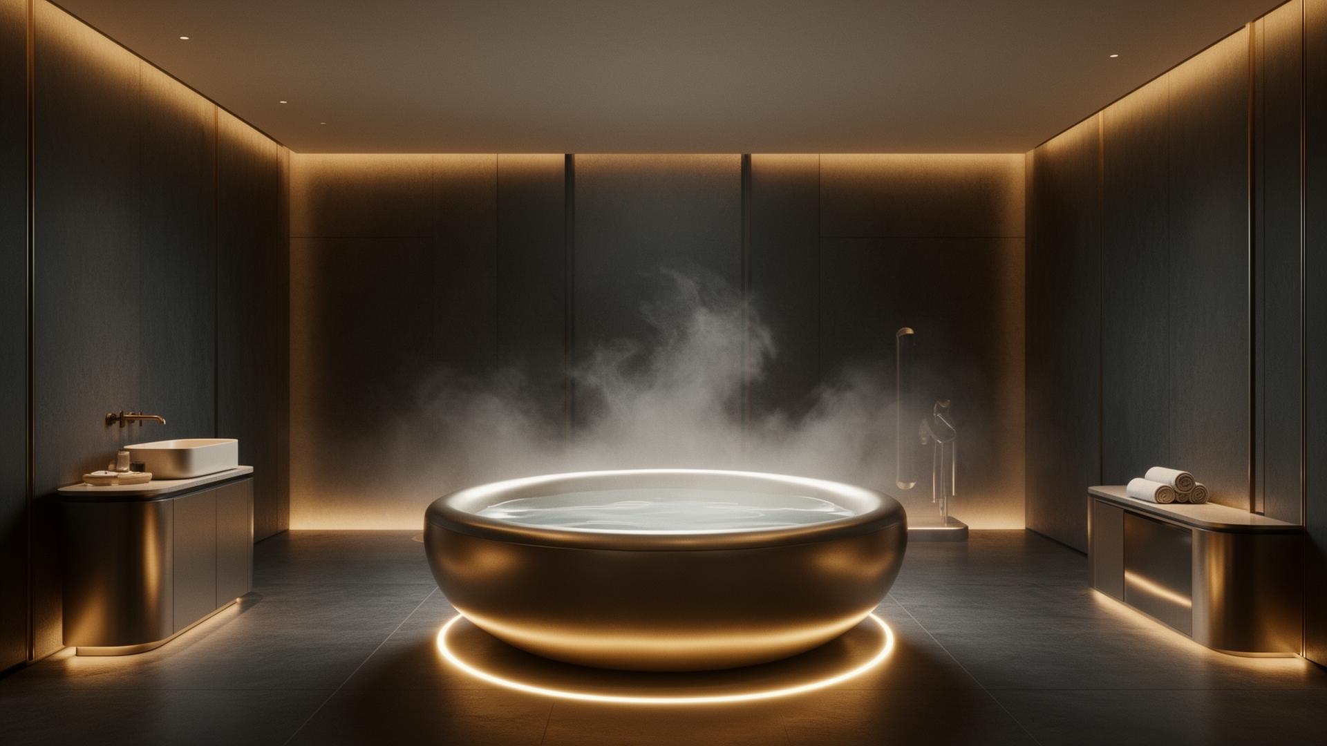 Luxury futuristic wellness suite